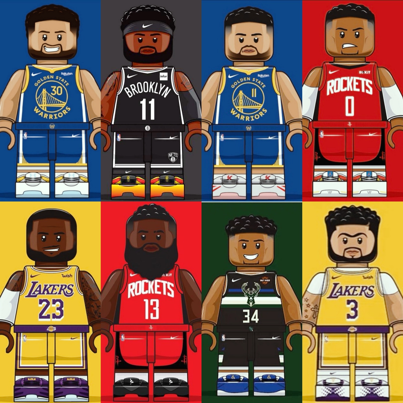 nba超巨乐高积木上架.水花都在其中